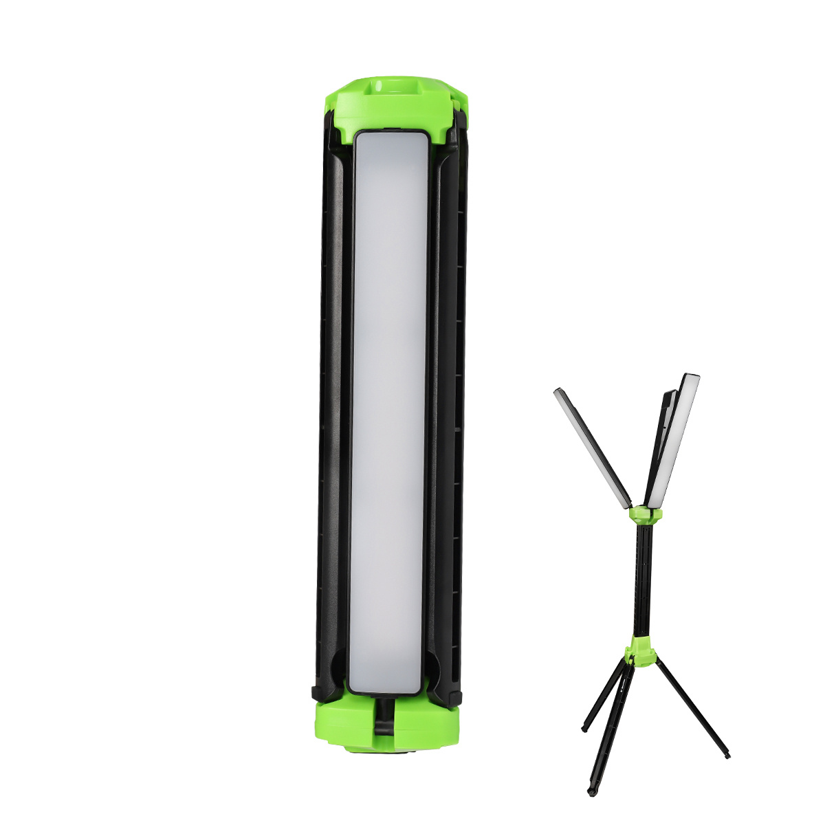 Outdoor camping work three-page foldable multi-functional three-legged bracket camp light maintenance work light